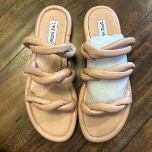 Steve Madden Women's Nude Braided Sandals